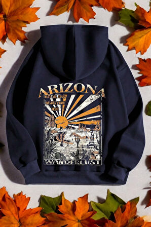 Arizona Baskılı Unisex Oversize Sweatshirt