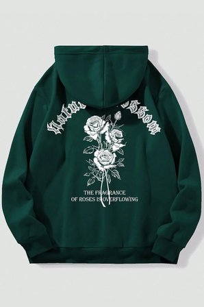 Nature Blossom Baskılı Unisex Oversize Sweatshirt