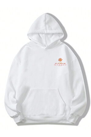 Uyguntarz Flower Baskılı Oversize Sweatshirt