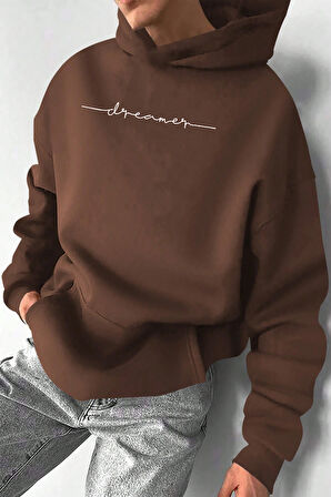Uyguntarz Dreamer Baskılı Oversize Sweatshirt