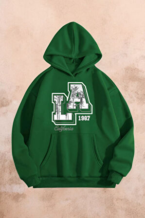 Uyguntarz La California Baskılı Oversize Sweatshirt