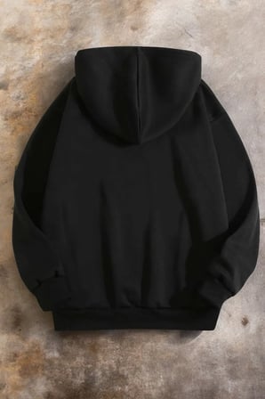 Grafiti imza Baskılı Oversize Sweatshirt