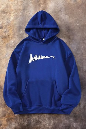 Grafiti imza Baskılı Oversize Sweatshirt