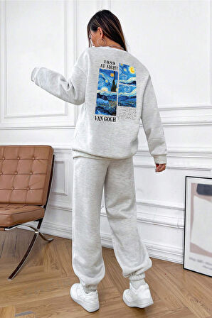 Uyguntarz Van Gogh Sırt Baskılı Unisex Eşofman Takımı