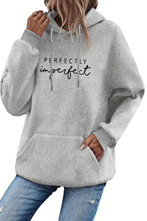 Perfectly Baskılı Oversize Sweatshirt