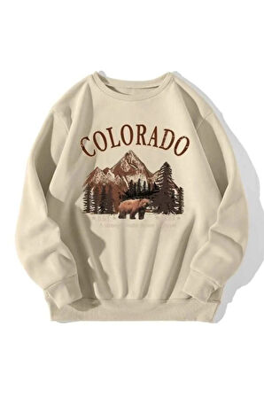 Uyguntarz Colorado Baskılı Oversize Sweatshirt
