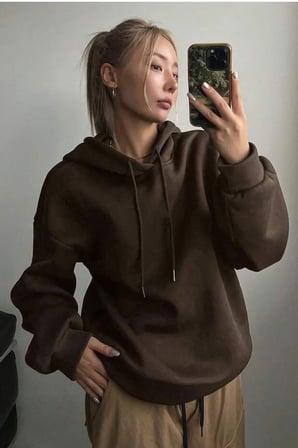 Do What Baskılı Oversize Sweatshirt