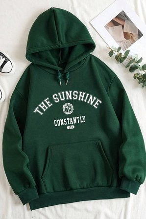 The Sunshine Baskılı Oversize Sweatshirt