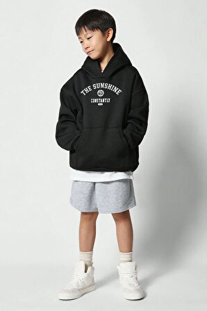 Uyguntarz The Sunshine Baskılı Erkek - Kız Çocuk Rahat Kalıp Sweatshirt