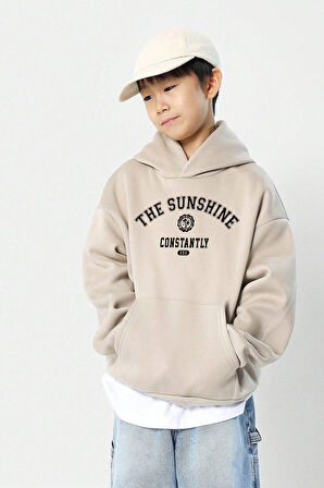 Uyguntarz The Sunshine Baskılı Erkek - Kız Çocuk Rahat Kalıp Sweatshirt