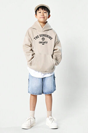 Uyguntarz The Sunshine Baskılı Erkek - Kız Çocuk Rahat Kalıp Sweatshirt
