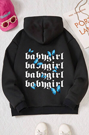 Uyguntarz Babygirl Baskılı Erkek - Kız Çocuk Rahat Kalıp Sweatshirt