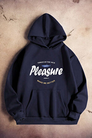 Uyguntarz Pleasure Baskılı Oversize Sweatshirt