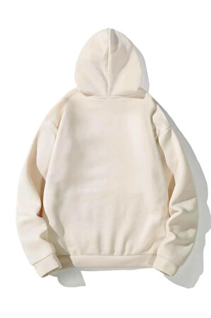 Uyguntarz The Happiest Baskılı Oversize Sweatshirt