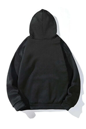 Uyguntarz The Happiest Baskılı Oversize Sweatshirt
