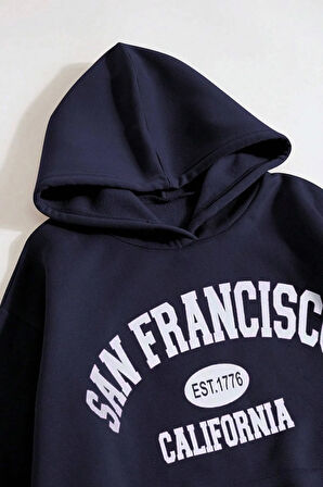 Uyguntarz San Francisco Baskılı Oversize Sweatshirt