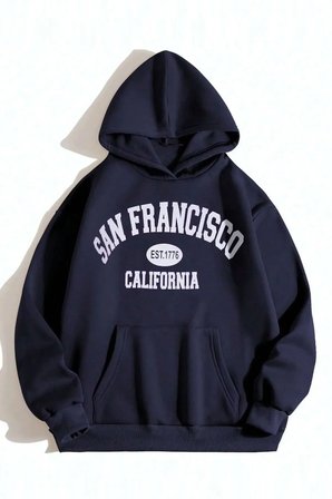 San Francisco Baskılı Oversize Sweatshirt