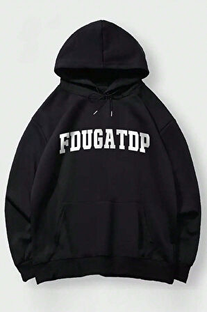 Uyguntarz Fdugatdp You Baskılı Oversize Sweatshirt