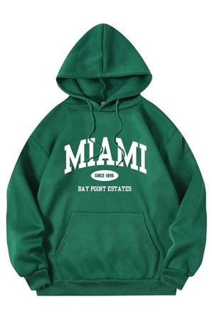Miami Baskılı Oversize Sweatshirt