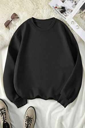 Uyguntarz Can Dostum Baskılı Oversize Sweatshirt