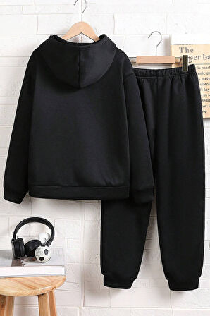 Uyguntarz Penguen Baskılı Erkek Çocuk  - Kız Rahat Eşofman Takımı