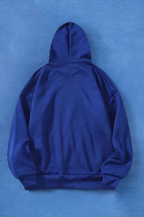 Papatya Kelebek Baskılı Oversize Sweatshirt