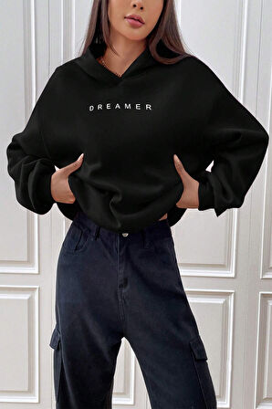 Uyguntarz Dreamer Baskılı Oversize Sweatshirt