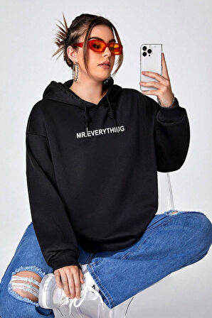 Uyguntarz Mr. Everyting Baskılı Oversize Sweatshirt
