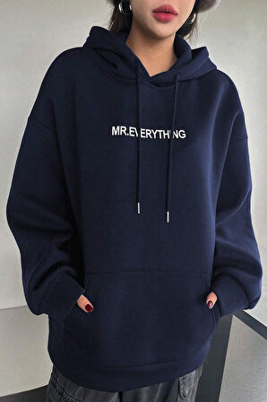 Uyguntarz Mr. Everyting Baskılı Oversize Sweatshirt