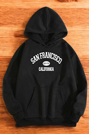 San Francisco Baskılı Oversize Sweatshirt