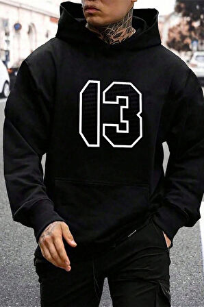 Uyguntarz Blackstar 13 Baskılı Unisex Oversize Sweatshirt