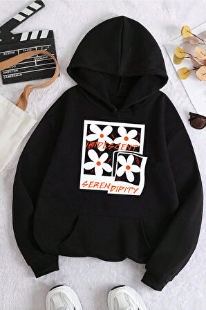 Uyguntarz Iridescent Serendipity Baskılı Oversize Sweatshirt