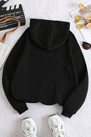 Uyguntarz Iridescent Serendipity Baskılı Oversize Sweatshirt