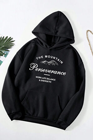 Uyguntarz Perseverance Baskılı Oversize Sweatshirt