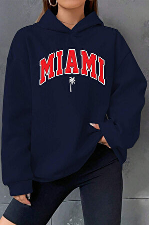 Uyguntarz Miami Baskılı Oversize Sweatshirt