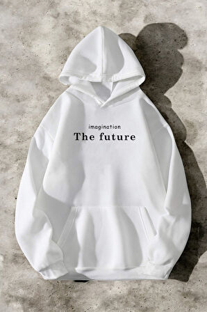 Uyguntarz The Future Baskılı Oversize Sweatshirt