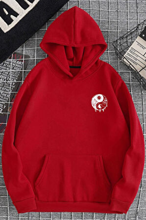 Uyguntarz Unisex Yin & Yang Tasarım Sweatshirt