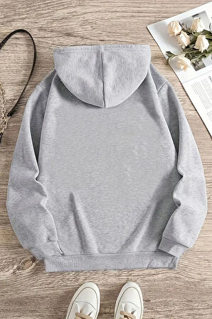 Uyguntarz Cherry Tree Baskılı Oversize Sweatshirt