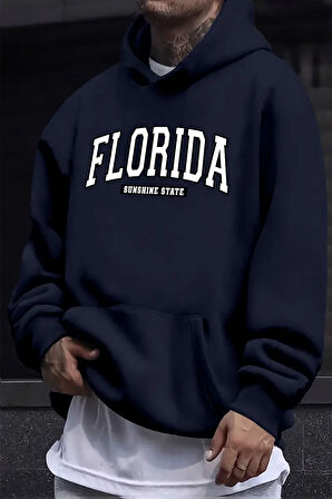 Uyguntarz Florida Baskılı Oversize Sweatshirt