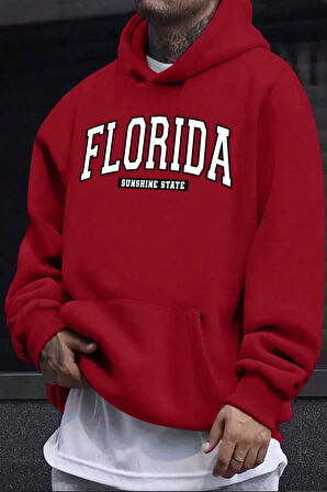 Uyguntarz Florida Baskılı Oversize Sweatshirt