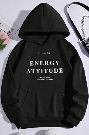 Uyguntarz Energy Baskılı Oversize Sweatshirt