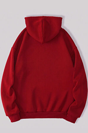 Uyguntarz Faith Hope Love Baskılı Oversize Sweatshirt