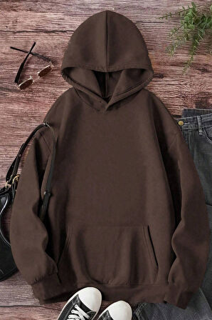 Uyguntarz Oceans Baskılı Oversize Sweatshirt