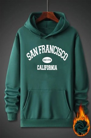 San Francisco Baskılı Oversize Sweatshirt