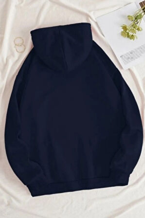 Uyguntarz Smile Emoji Baskılı Oversize Sweatshirt