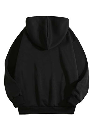 Uyguntarz Smile Emoji Baskılı Oversize Sweatshirt