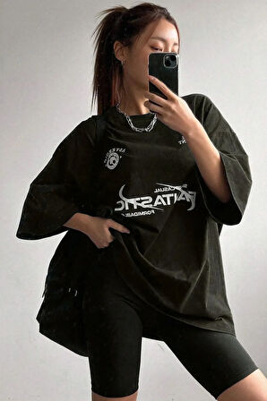 Fantastic Baskılı Unisex Oversize Tshirt