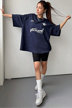 Uyguntarz Fantastic Baskılı Unisex Oversize Tshirt