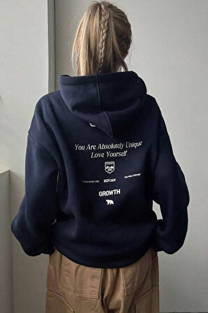Uyguntarz Calm Baskılı Oversize Sweatshirt