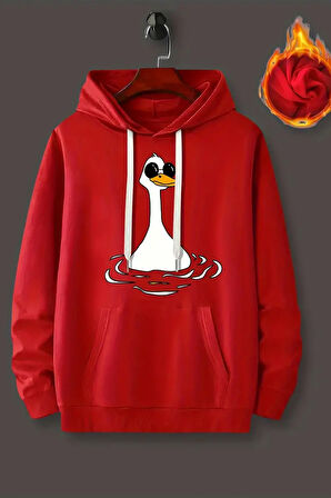 Uyguntarz Duck Baskılı Oversize Sweatshirt